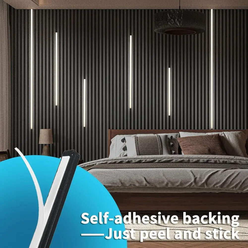 6pcs Self-adhesive White LED Recessed Lighting Kit with Smart Switch, 3000k Touching Switch for Home Decor, Under Cabinet Strip