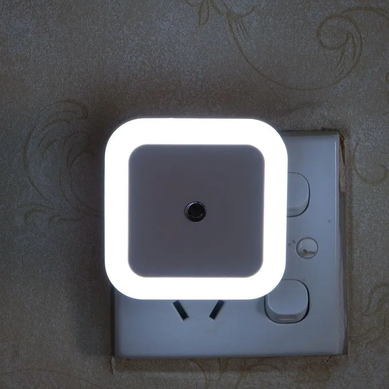 1/2/4PCS LED Wireless Sensor Night Light EU US Plug Mini Square For Baby Children Living Room Bedroom Corridor Lighting Lamps