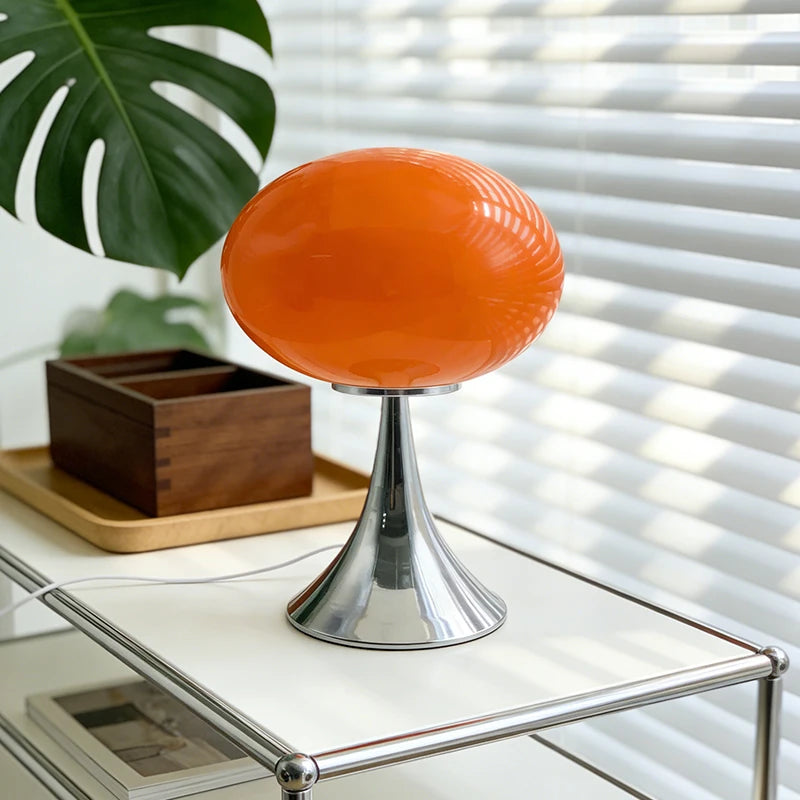Murano Glass Donut Ins Table Lamp Nordic Minimalist Small Apartment Home Bedroom Bedside Light Luxury Ambient Decor Lamp