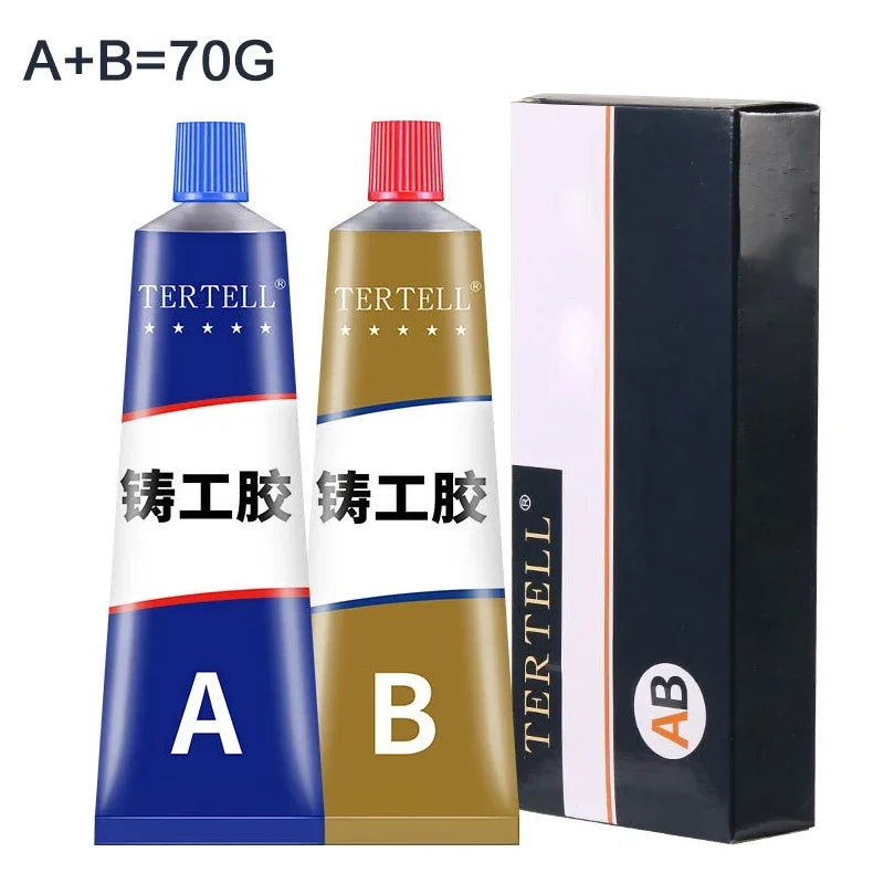 ZEXEF High Temperature Glue for Metal Welding Strength Repair Resistant Magic AB a Plastic Wood B Adhesive Purpose Bi Component