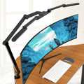 Adjustable 41.5" LED Desk Lamp with Clamp, 24W Bright Light for Home Office and Crafting