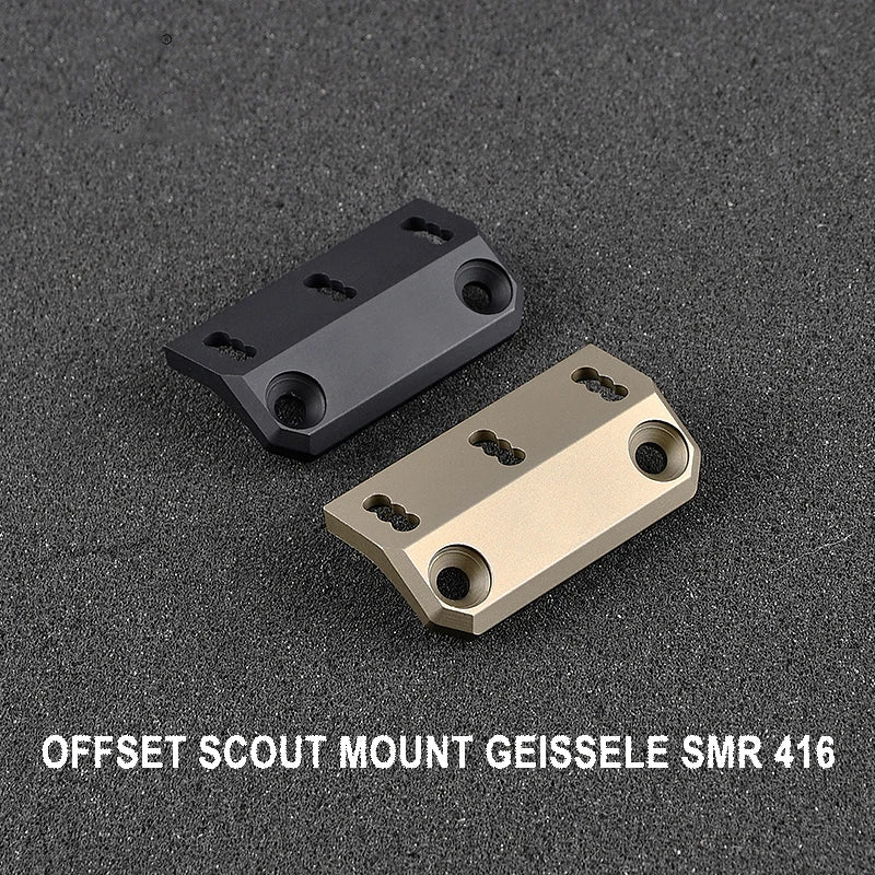 Tactical Surefire M300 M600 Offset Scout Mount Fit SMR Rail Base Airsoft PLH V2 350 Flashlight Mount