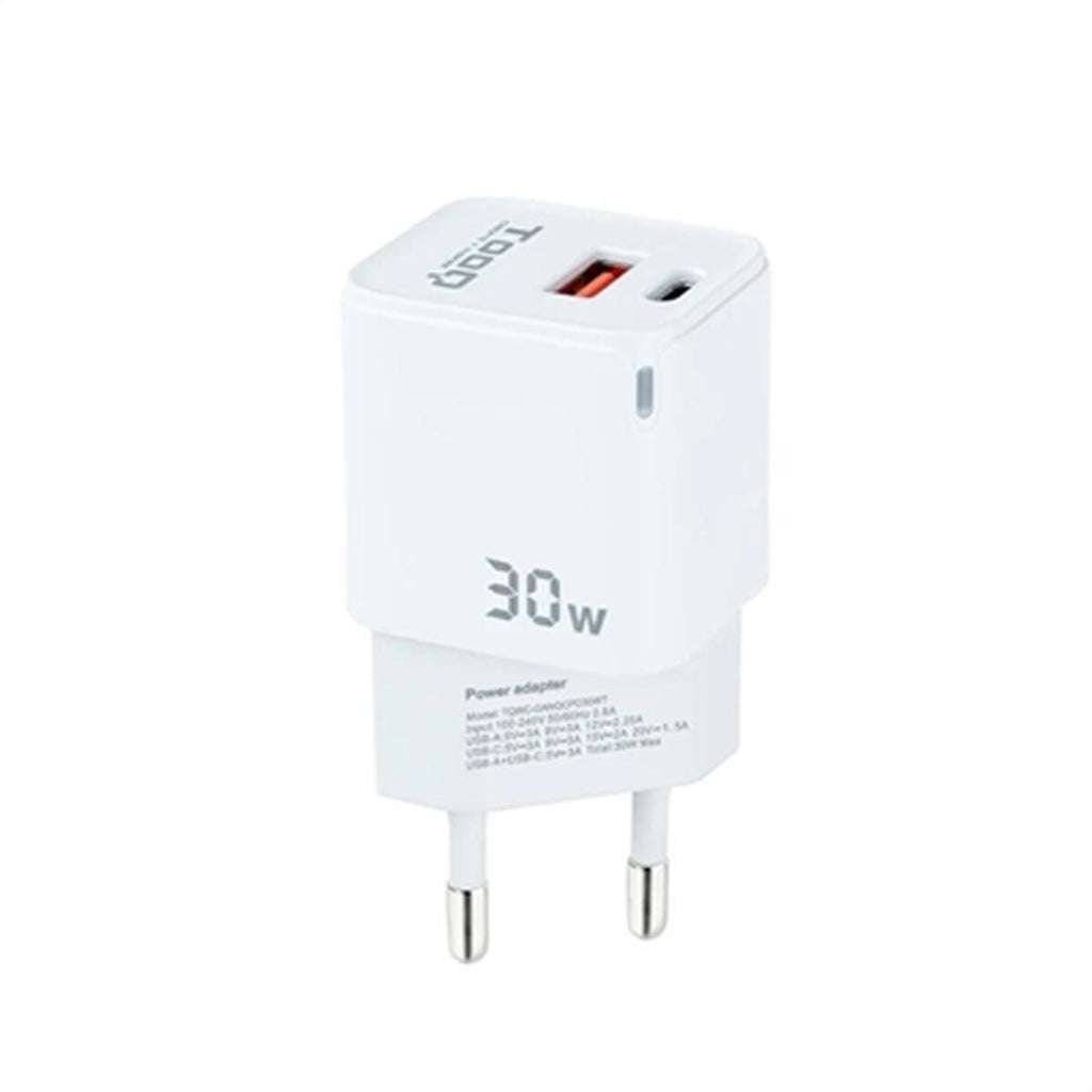 Wall Charger TooQ TQWC-GANQCPD30WT White 30 W