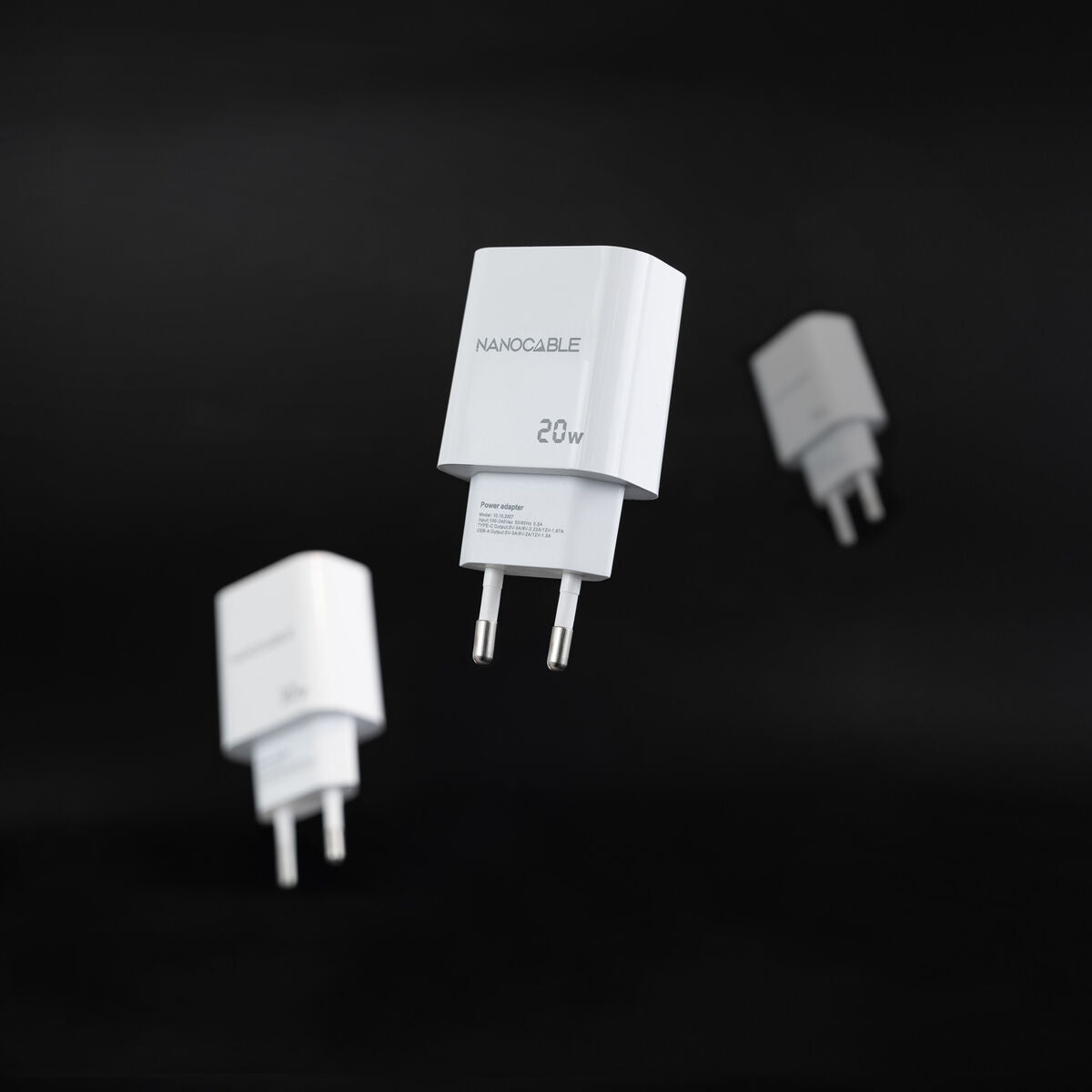 Wall Charger NANOCABLE 10.10.2007 White 20 W