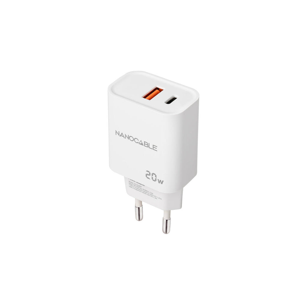 Wall Charger NANOCABLE 10.10.2007 White 20 W