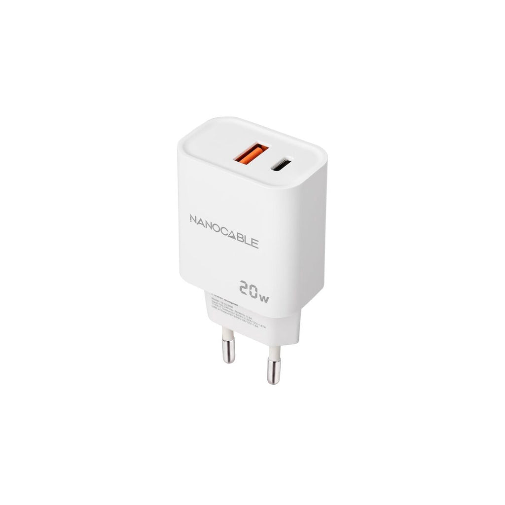 Wall Charger NANOCABLE 10.10.2007 White 20 W