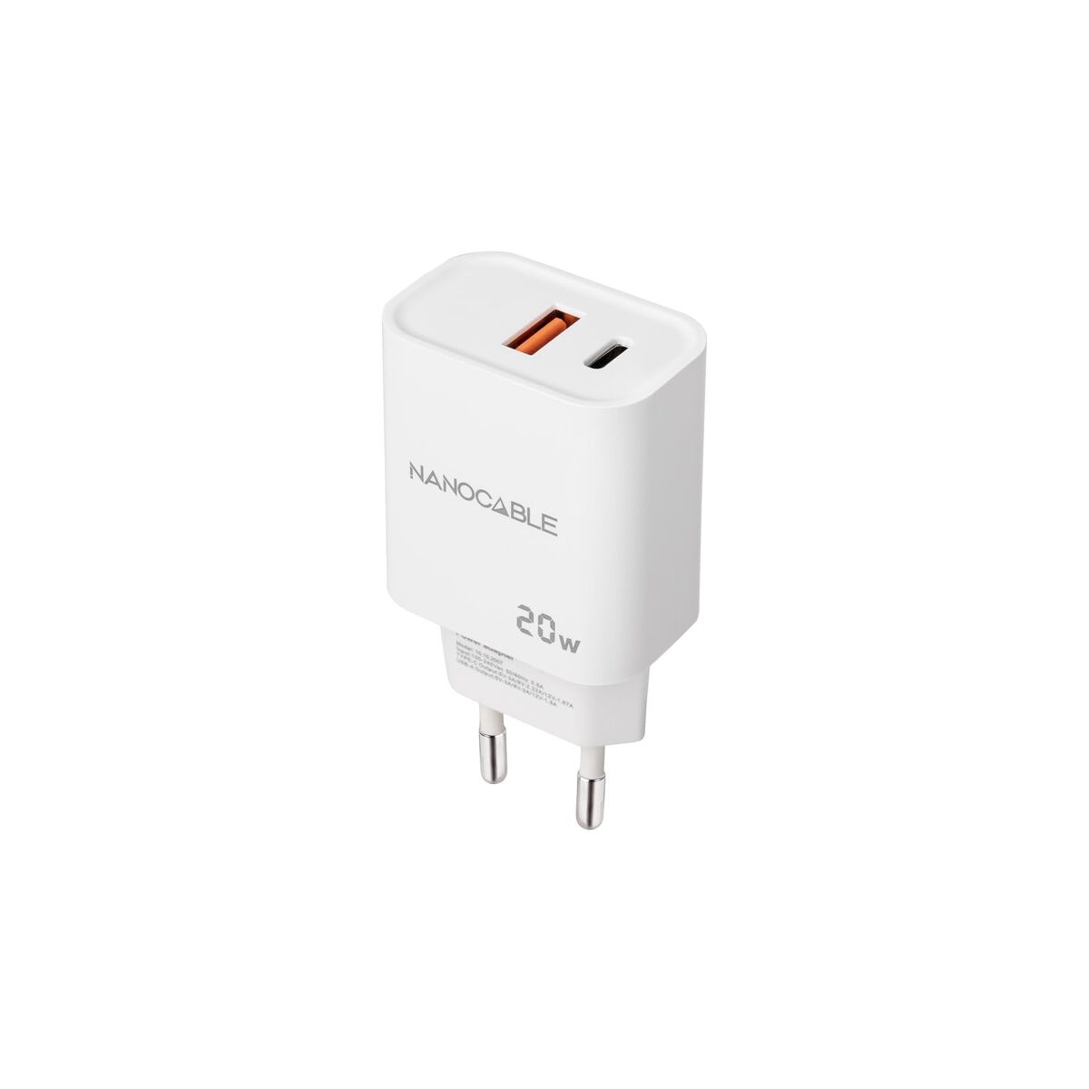Wall Charger NANOCABLE 10.10.2007 White 20 W