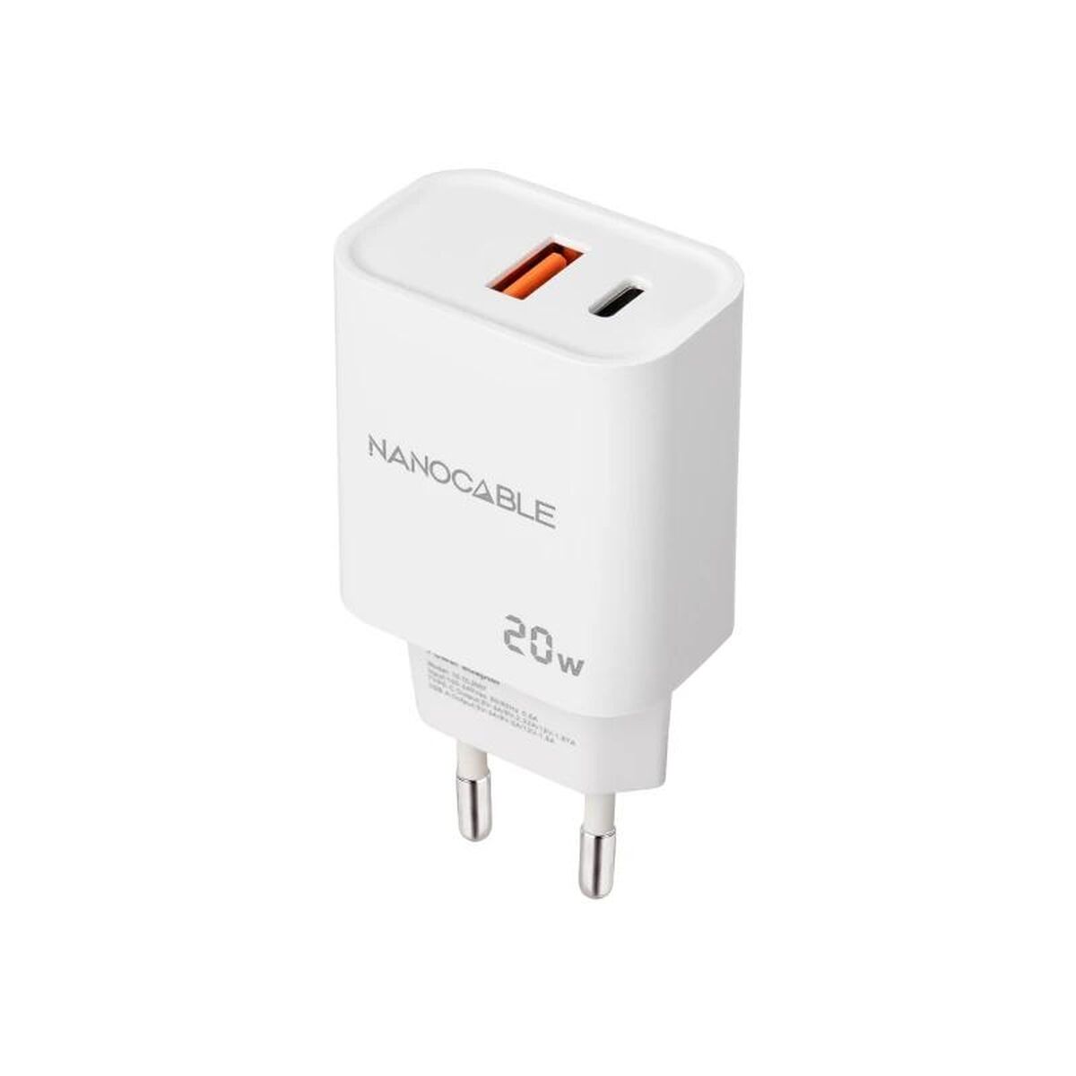 Wall Charger NANOCABLE 10.10.2007 White 20 W