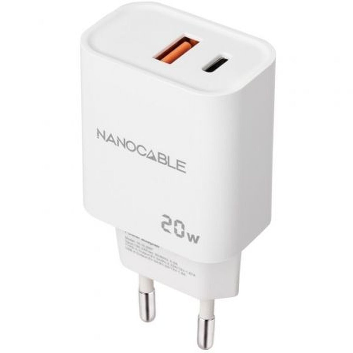 Wall Charger NANOCABLE 10.10.2007 White 20 W