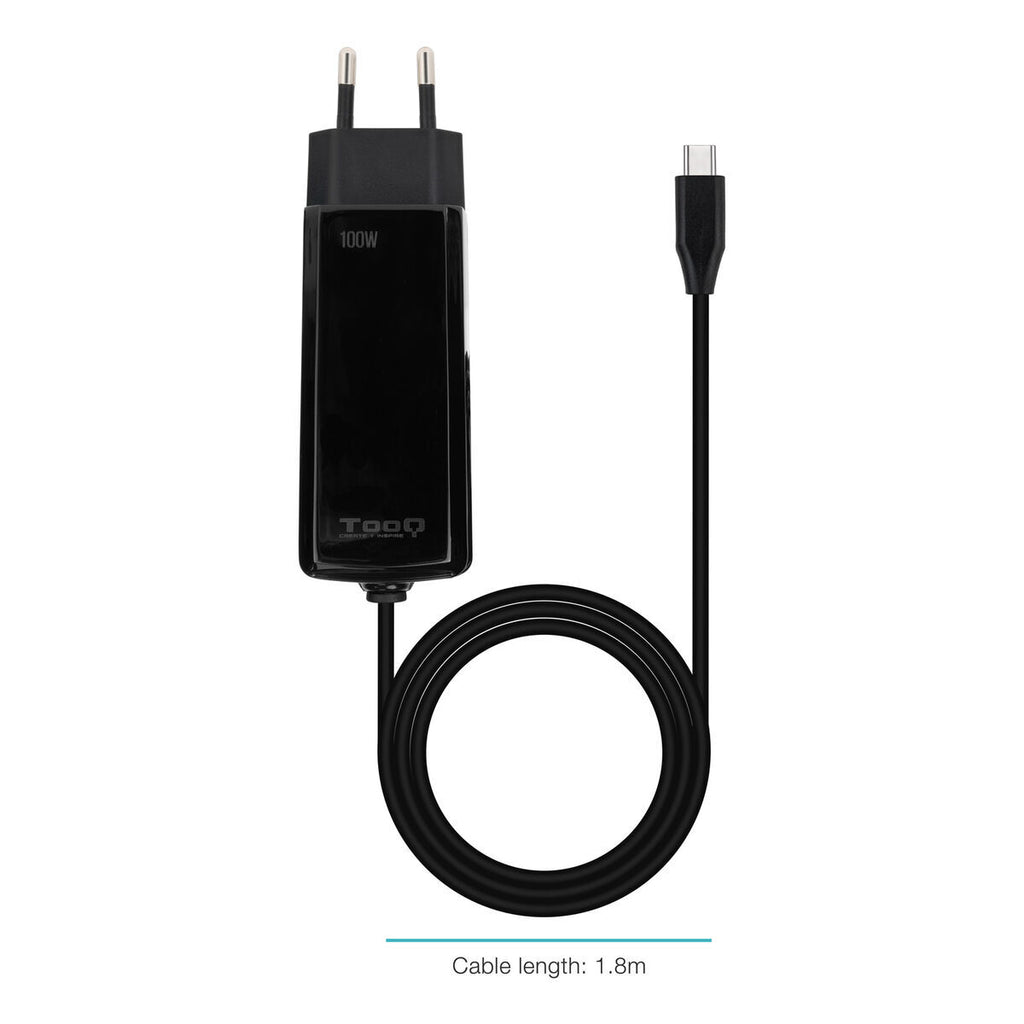 Laptop Charger TooQ TQLC-USBCGAN100PD-C 1,8 m