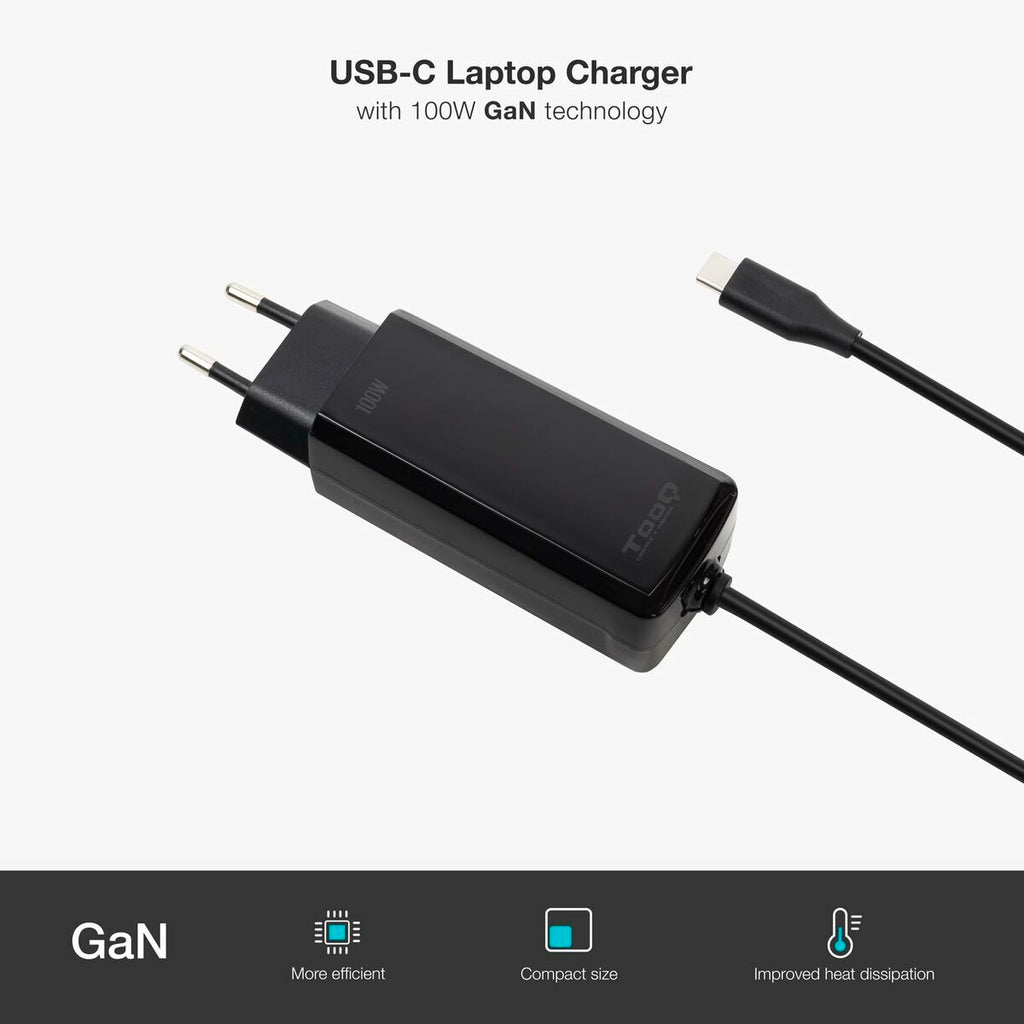 Laptop Charger TooQ TQLC-USBCGAN100PD-C 1,8 m
