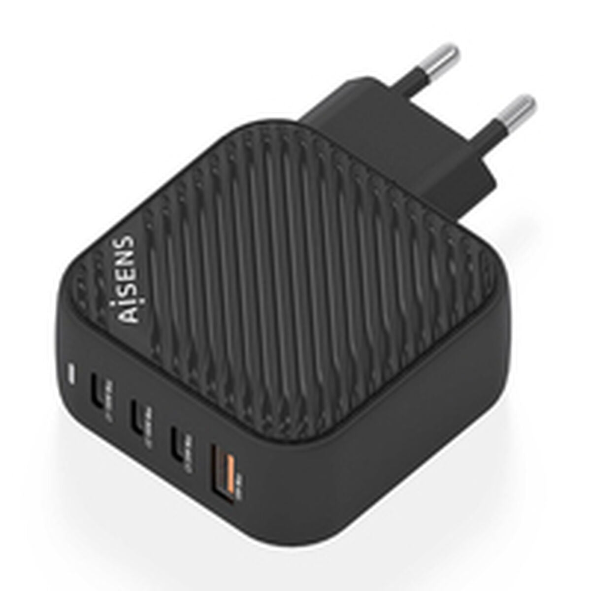 Wall Charger Aisens ASCH-100W4P029-BK Black Multicolour 100 W