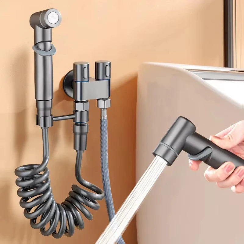 Homefish Hand Held High Pressure Toilet Spray With Dual Mode Nozzle Is Very Suitable For Bathroom Cleaning And Toilet Flushing