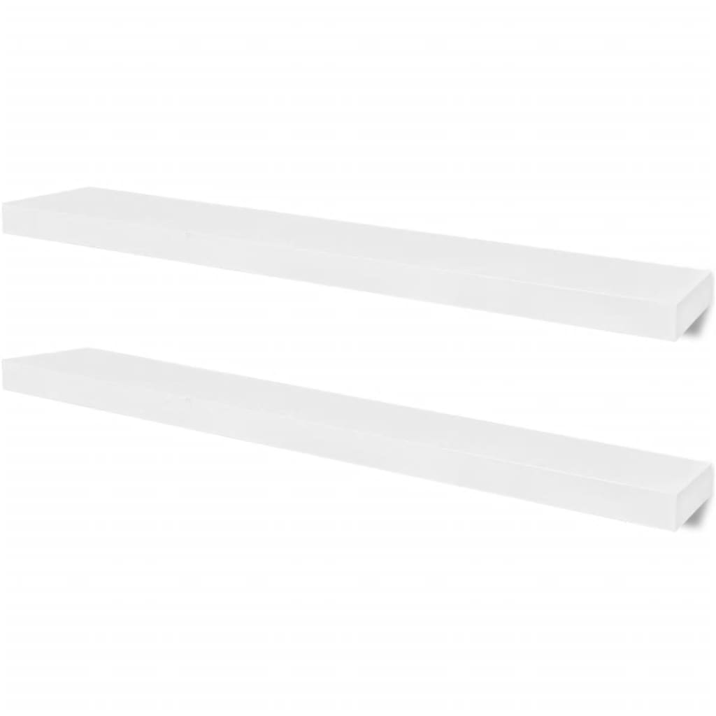 NNEVL Wall Shelves 4 pcs White 100 cm