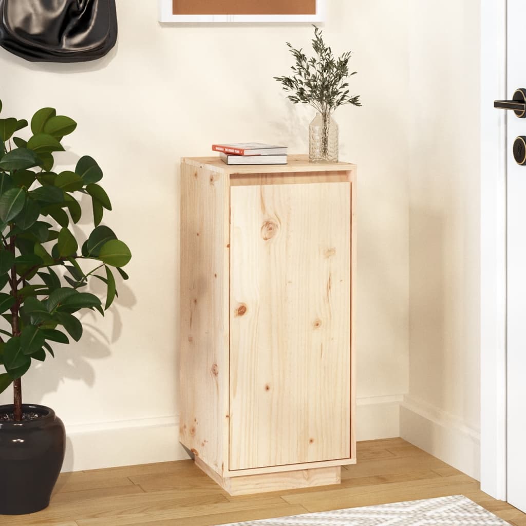 NNEVL Shoe Cabinet 35x35x80 cm Solid Wood Pine