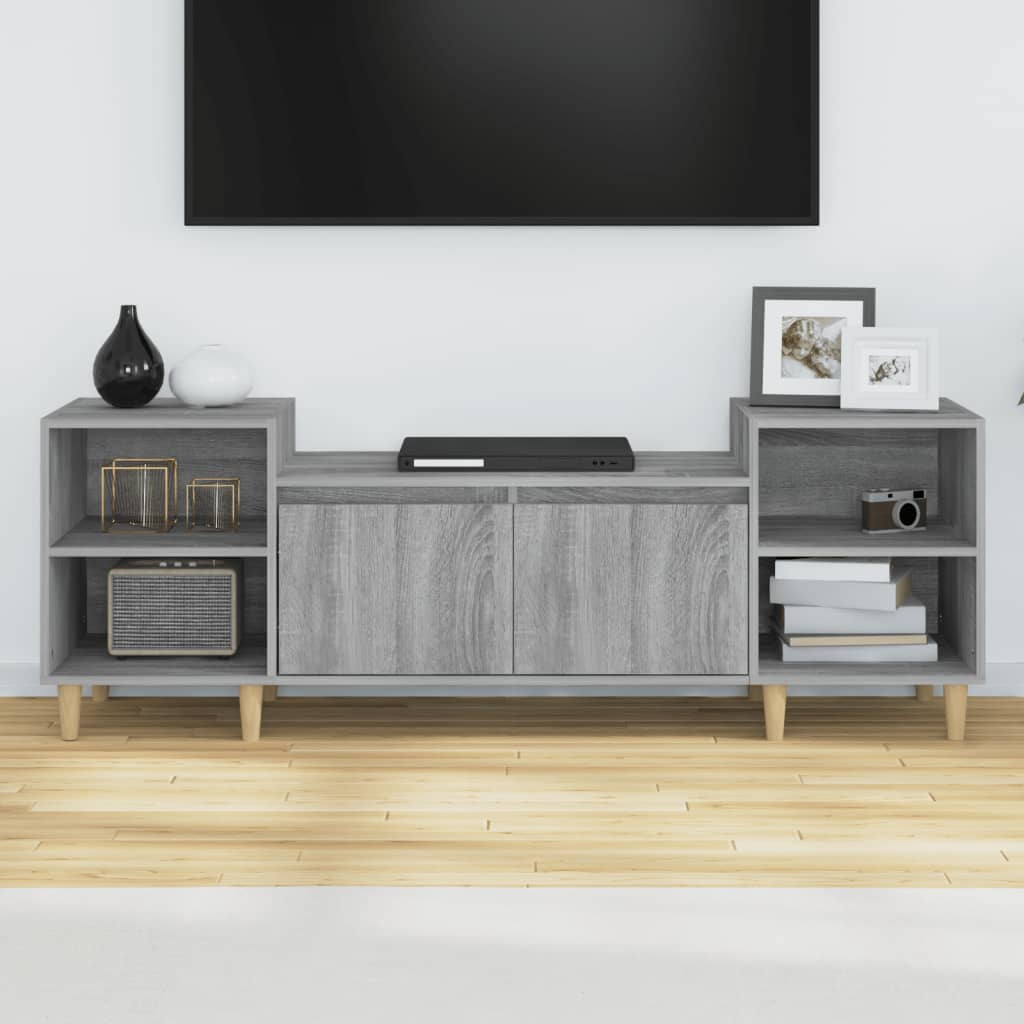 NNEVL TV Cabinet Grey Sonoma 160x35x55 cm Engineered Wood