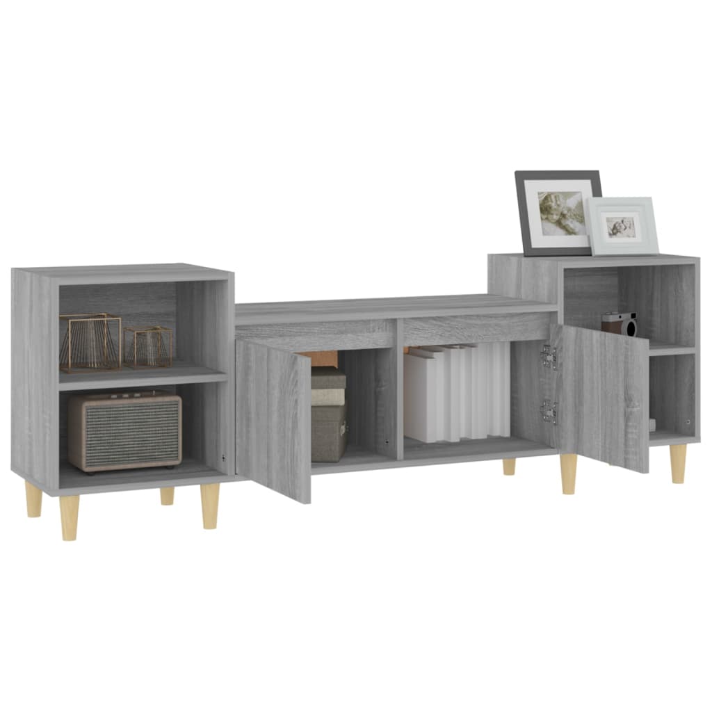 NNEVL TV Cabinet Grey Sonoma 160x35x55 cm Engineered Wood