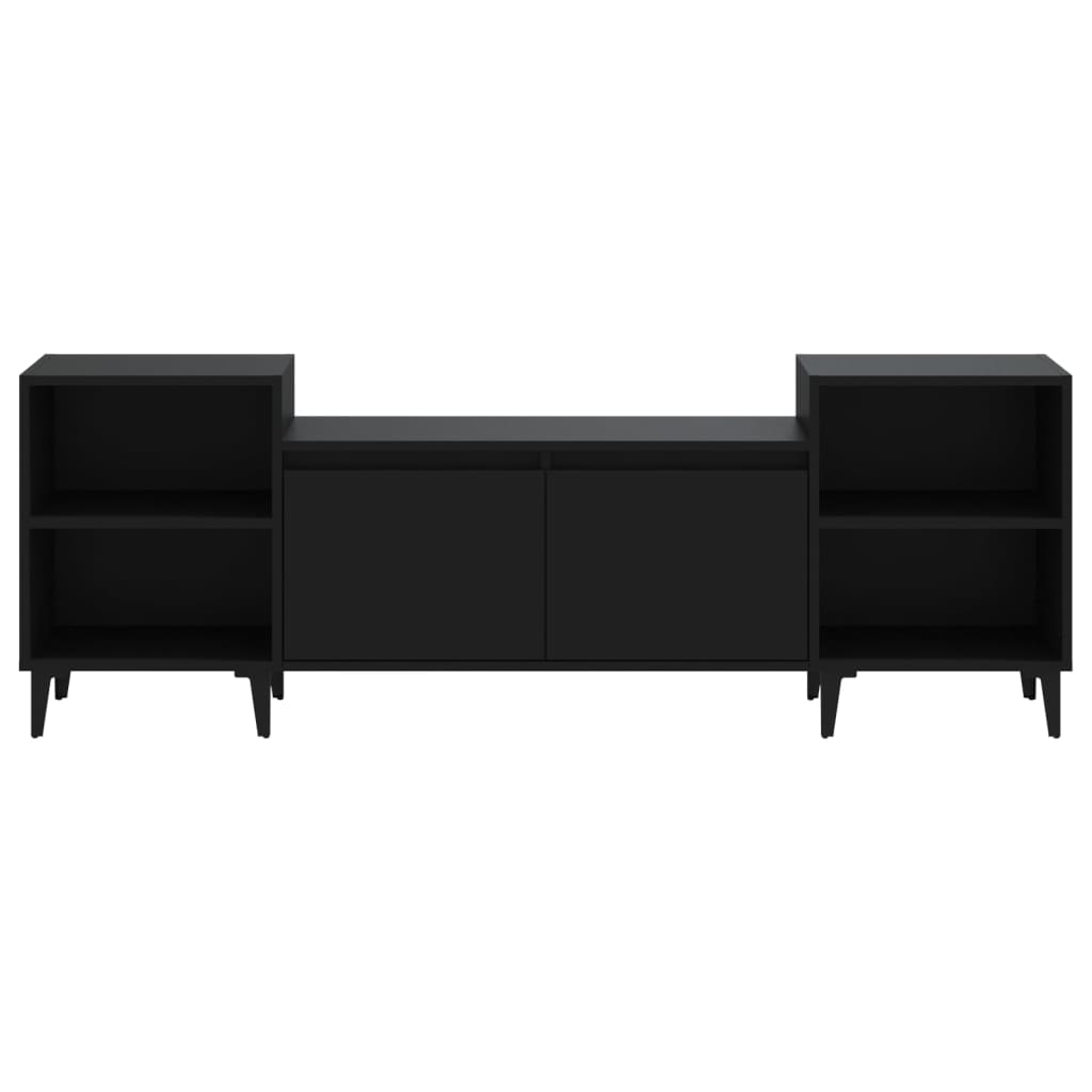 NNEVL TV Cabinet Black 160x35x55 cm Engineered Wood