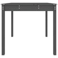 NNEVL Garden Table Grey 82.5x82.5x76 cm Solid Wood Pine