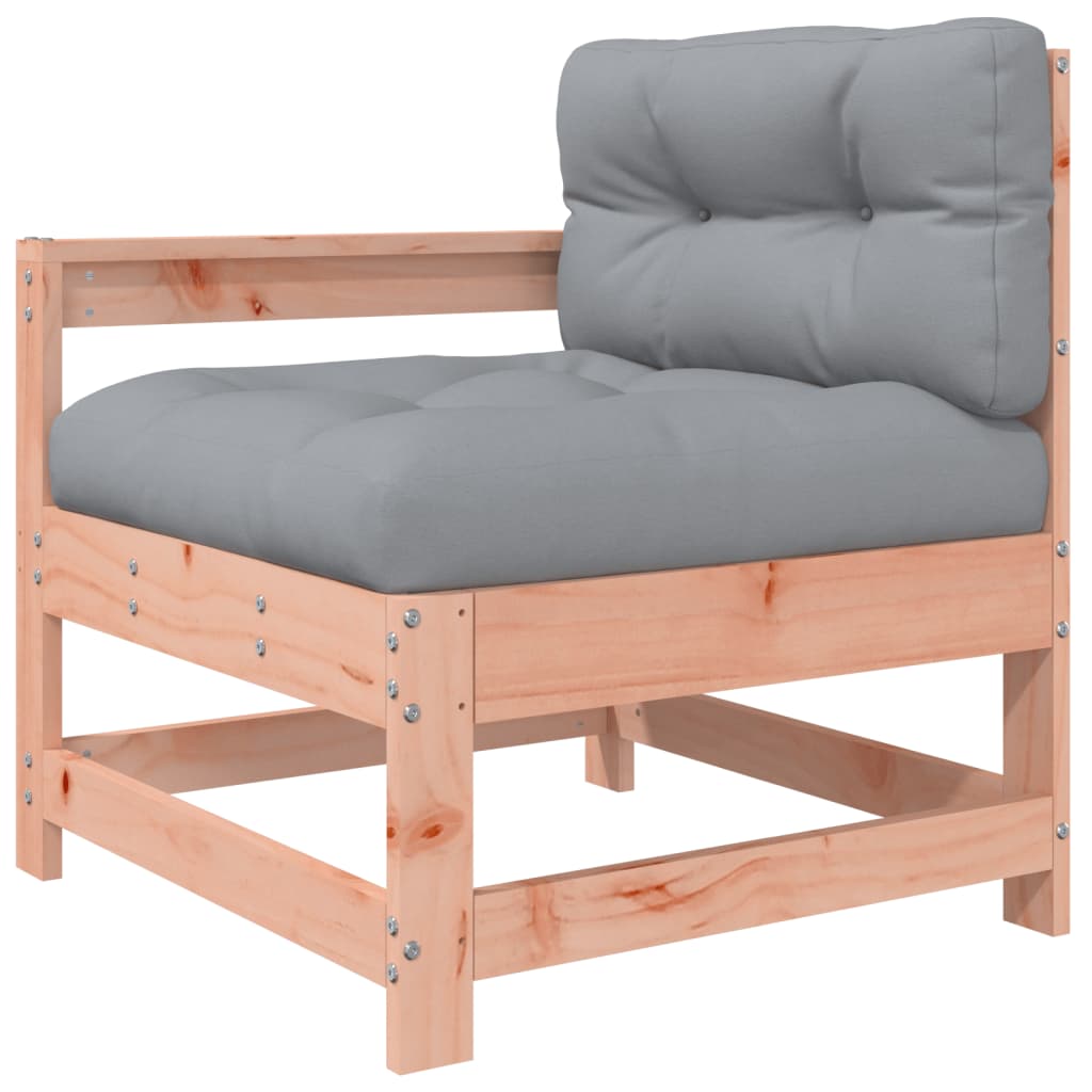 NNEVL 3 Piece Garden Lounge Set with Cushions Solid Wood Douglas