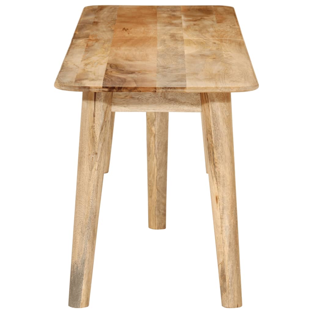 vidaXL Bench Wooden Dining Hallway Entryway Bench Furniture Solid Wood Mango