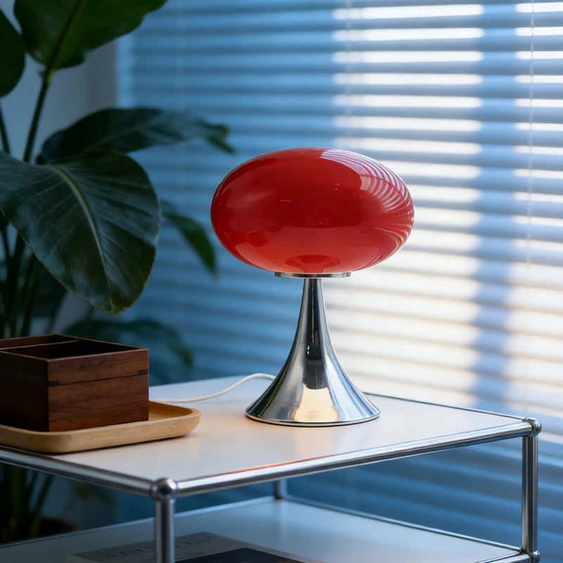 Murano Glass Donut Ins Table Lamp Nordic Minimalist Small Apartment Home Bedroom Bedside Light Luxury Ambient Decor Lamp