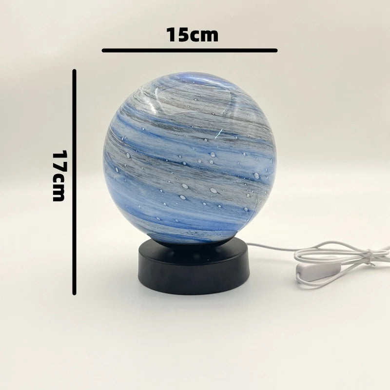 Planet Table Lamp Space Starry Sky Universe Dreamy Planet Table Lamp Bedroom Bedside Sleep Lamp Birthday Christmas Gift For