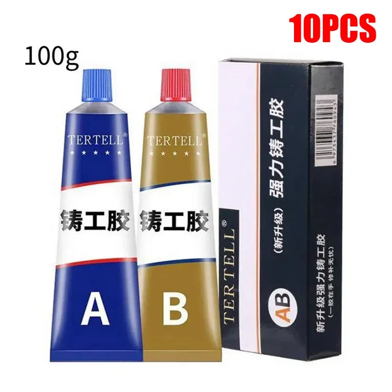 ZEXEF High Temperature Glue for Metal Welding Strength Repair Resistant Magic AB a Plastic Wood B Adhesive Purpose Bi Component