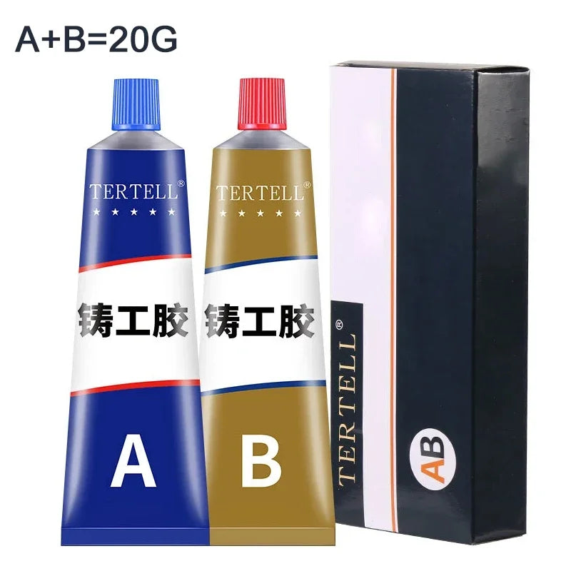 ZEXEF High Temperature Glue for Metal Welding Strength Repair Resistant Magic AB a Plastic Wood B Adhesive Purpose Bi Component