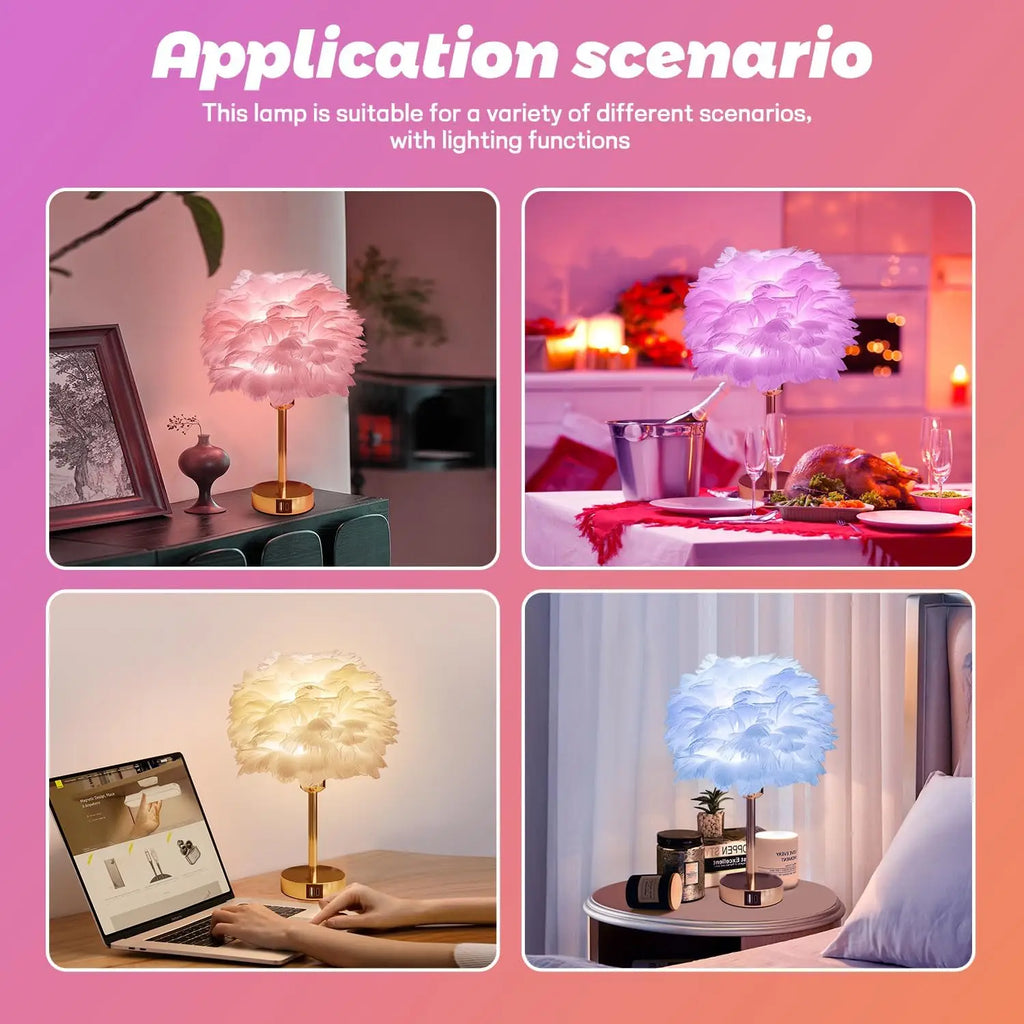 Smart Touch Control Bedside Lamp with USB Charging, Alexa Compatible, Dimmable RGB Night Light for Bedroom or Nursery