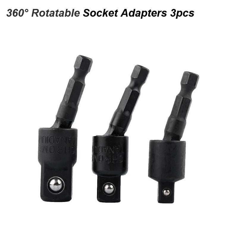 Clearance_Electric Hammer Adapter Power Drill Screwdriver Converter SDS Plus Convert to 1/4 Hex Shank Magnetic Socket Nut Impact