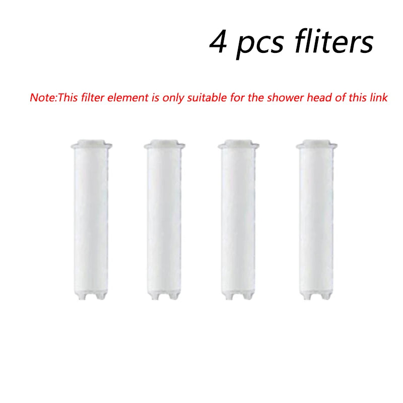 Shower Head with Filter High Pressure Shower Knobs Showers Head One-Key Stop Water Massage Shower System Bathroom Accessories