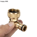 Quick-connect Swivel Elbow For Garden Hose Reels — Fits Hoselock Plugs And Outdoor Faucets (3/4" BSP Female)