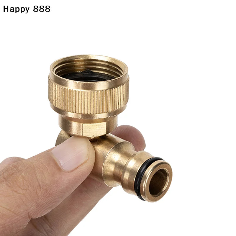 Quick-connect Swivel Elbow For Garden Hose Reels — Fits Hoselock Plugs And Outdoor Faucets (3/4" BSP Female)