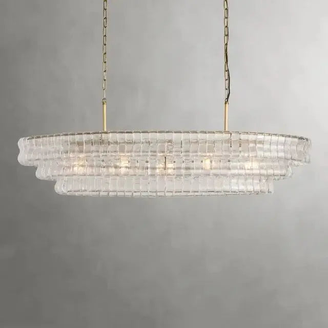 Gray Glass Ceiling Chandeliers 2026 Classic Round Hanging Lamps for Ceiling Home Decoration Lighting Gold Lustres Lamparas