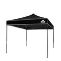 NNEDSZ Pop Up Marquee 3x3m Outdoor Tent Folding Wedding Gazebos Black