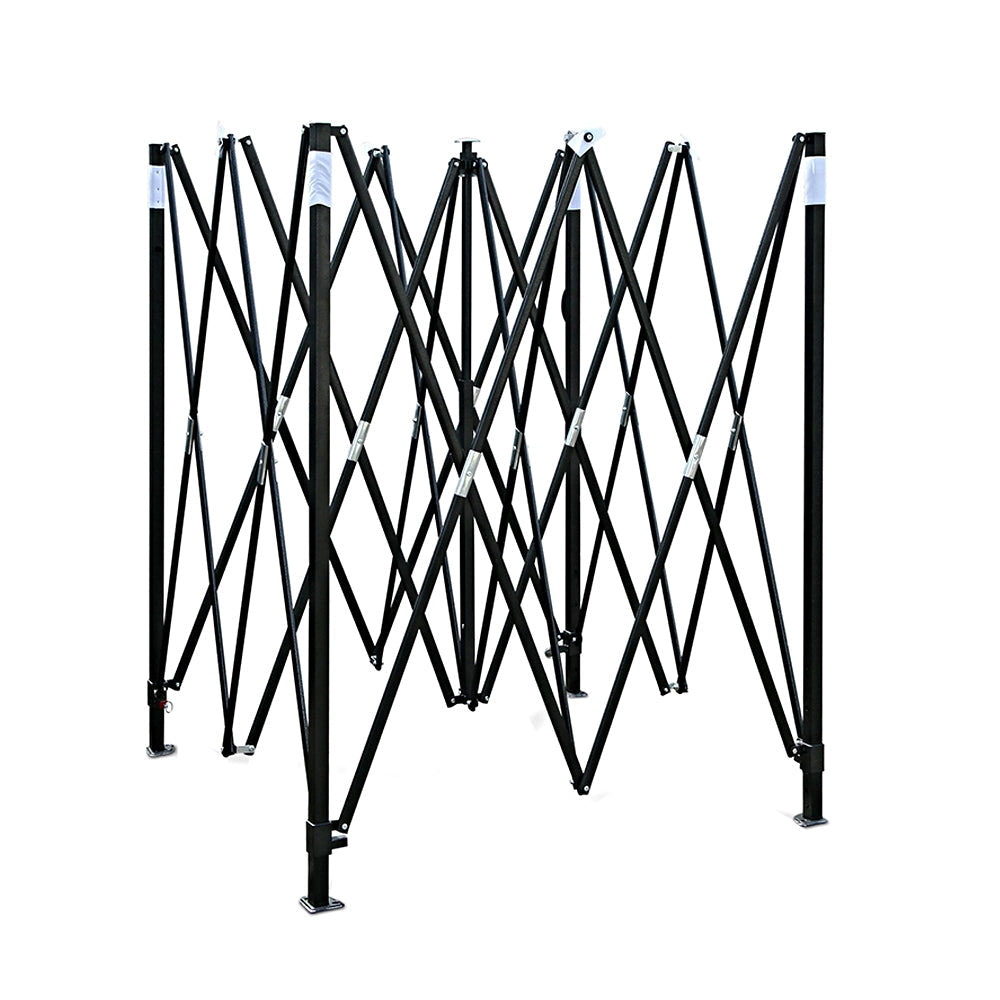 NNEDSZ Pop Up Marquee 3x3m Outdoor Tent Folding Wedding Gazebos Black