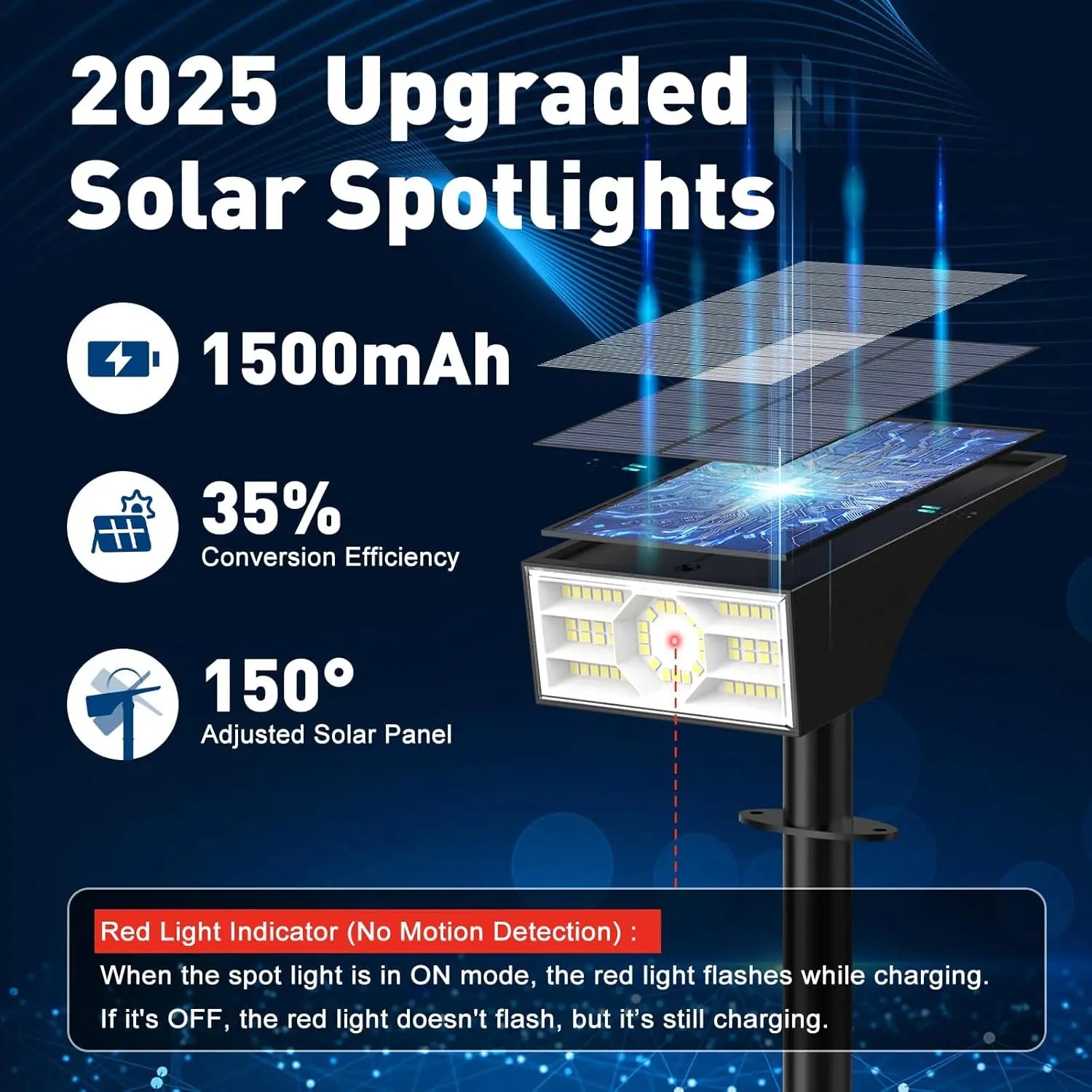 10 Pack Solar Spot Lights Outdoor, 56 LED Waterproof IP68, 4 Modes Auto On/Off Landscape Flood Lights Cool White