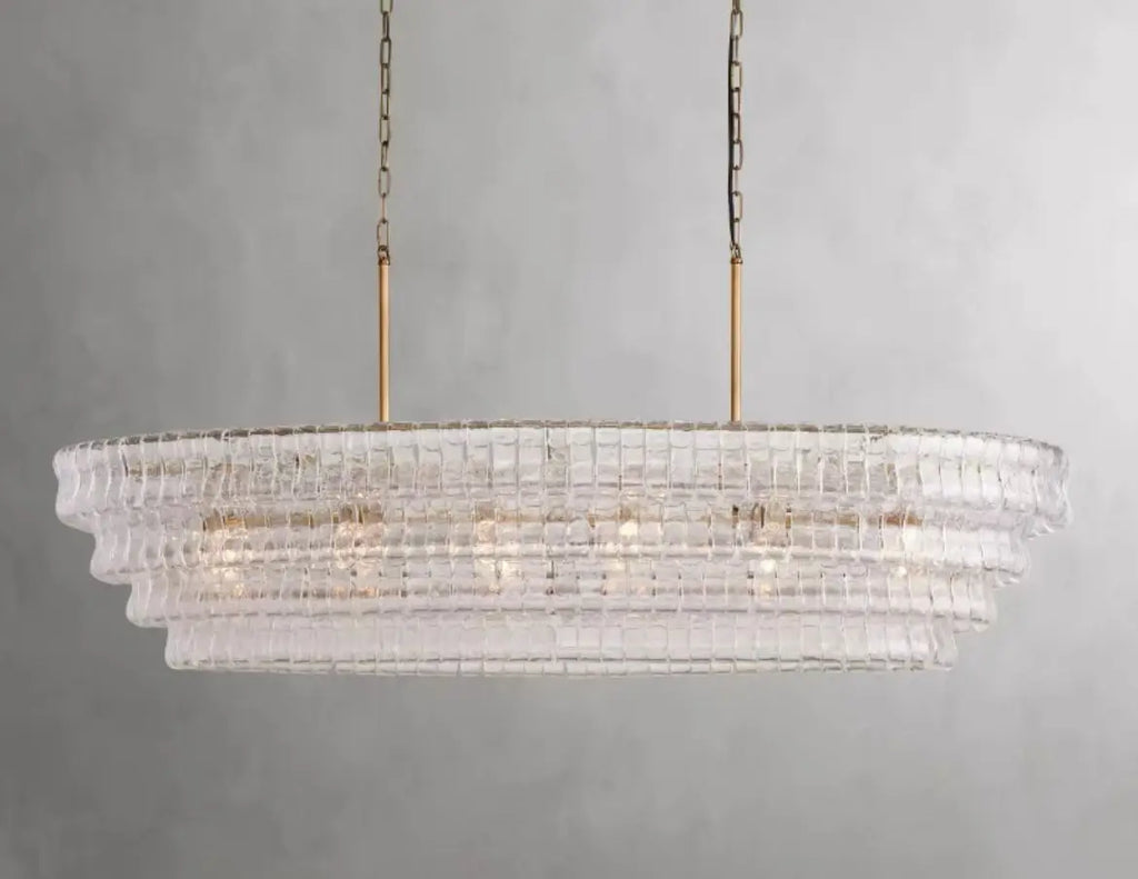 Gray Glass Ceiling Chandeliers 2026 Classic Round Hanging Lamps for Ceiling Home Decoration Lighting Gold Lustres Lamparas