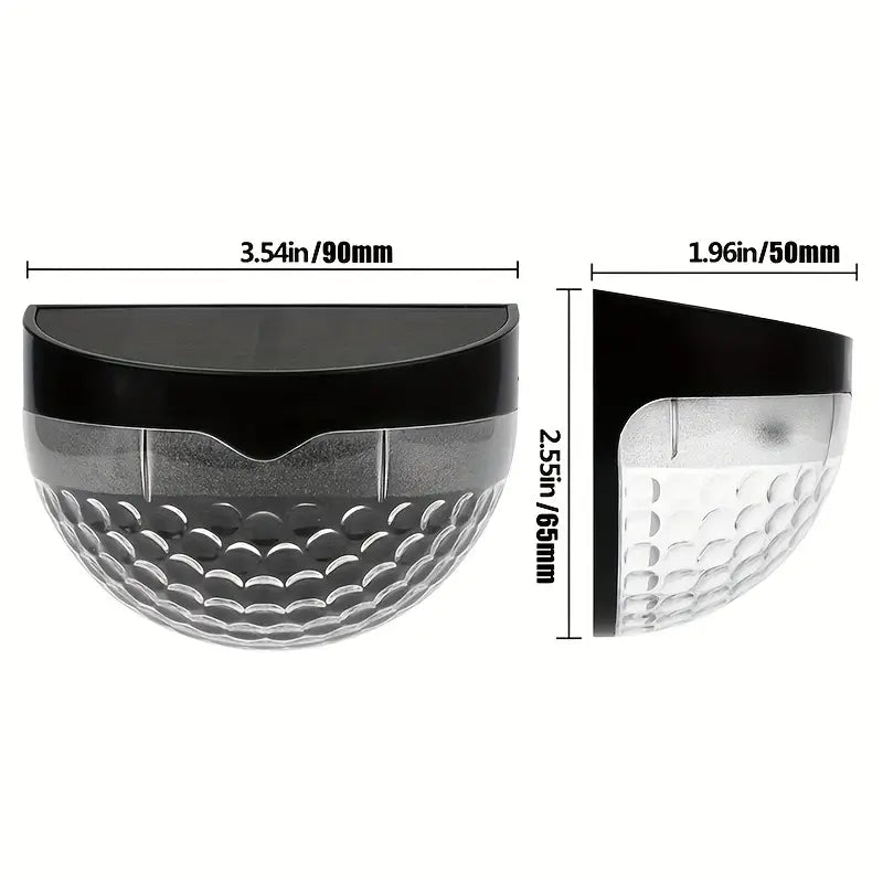 NNETM Illuminate Your Holidays: 4-Pack Solar Fence Lights for Festive Deck Decoration