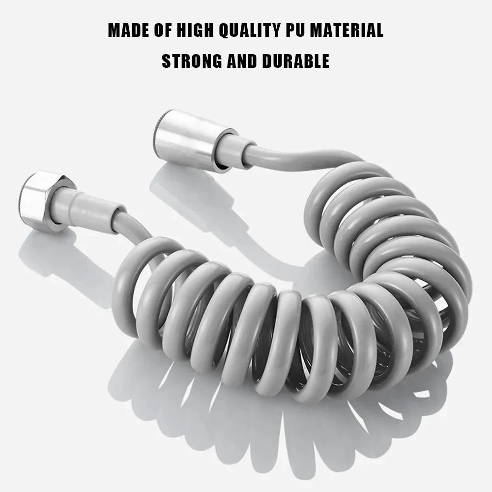 2m 3m 5m Soft Flexible Long Spring Shower Head Hose Tube Toilet Bidet Shattaff Sprayer Telephone Line Hoses Bathroom Accessories