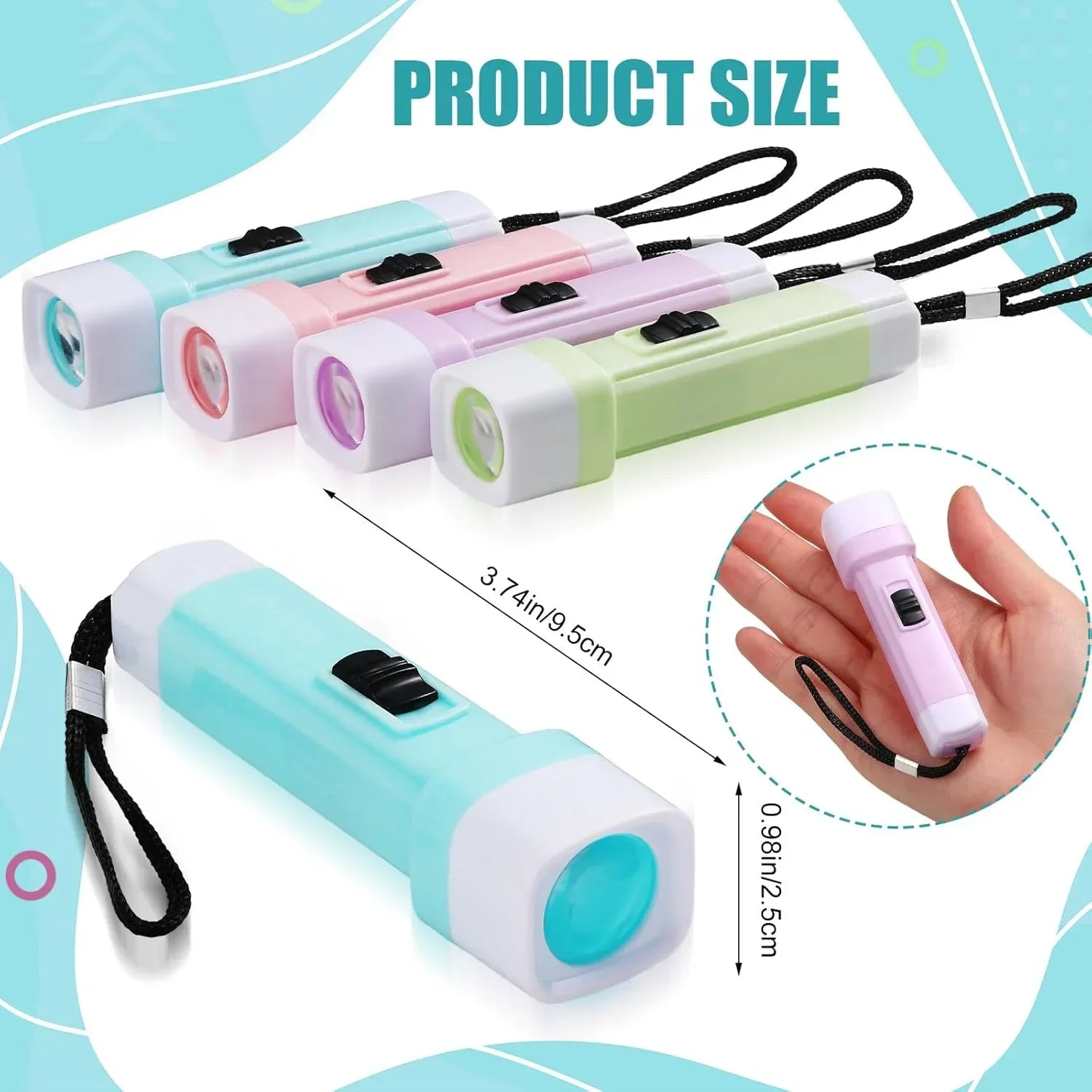 1/5/10 Pcs LED Mini Flashlight Kids Birthday Party Wedding Party Guest Gift Halloween Christmas Carnival Party Favor Decoration