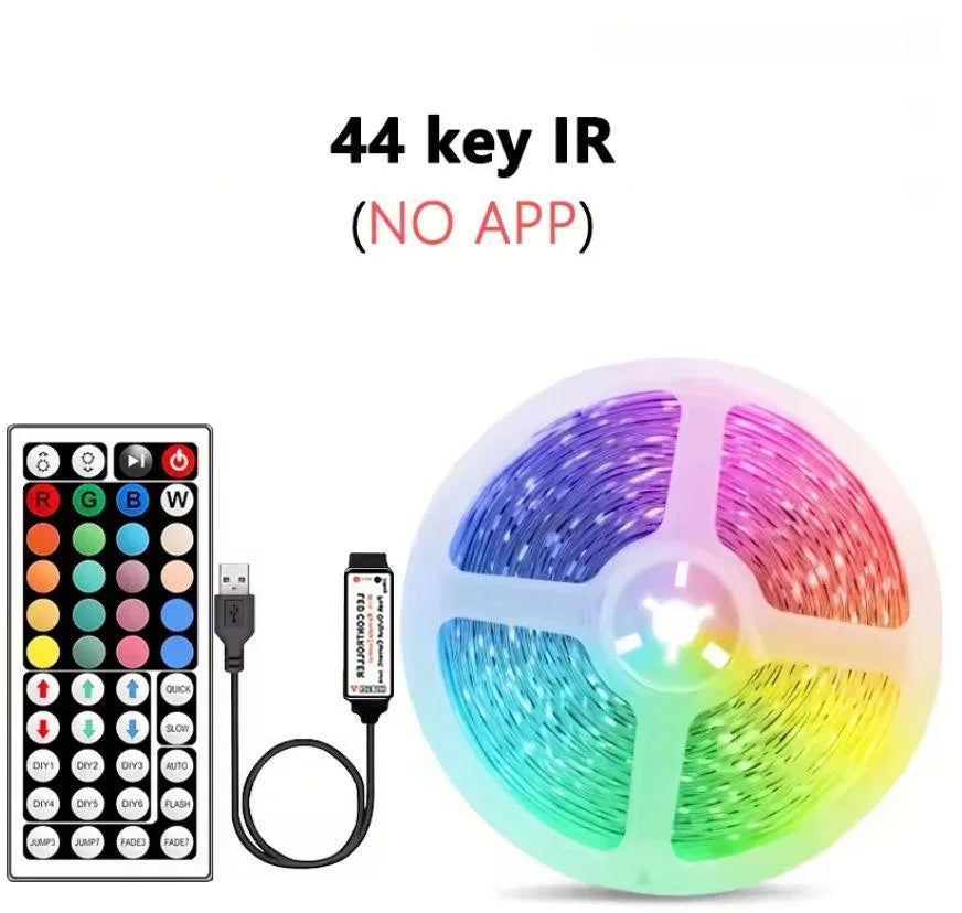 Led Strip Lights Bluetooth Control RGB LED Lights for TV USB 5V Led Tape for TV Backlight Room Party Decoration Party Wedding