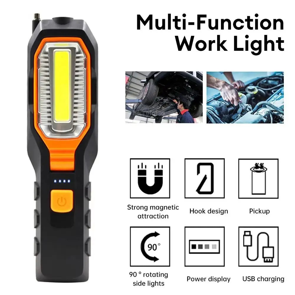 Compact Work Light Lightweight Easy To Carry Emergency Flashlight Bright Energy Saving Car Garage Mechanic Lamp Repair