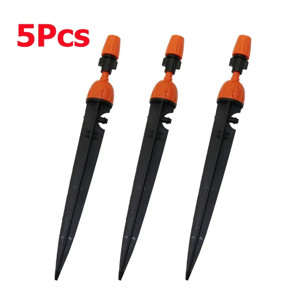 5-20Pcs 2-IN-1 Drip Misting Sprinkler Adjustable Atomized 1/4" Barb Nozzle Garden Greenhouse Flowerbed Bonsai Lawn Water Irrigat