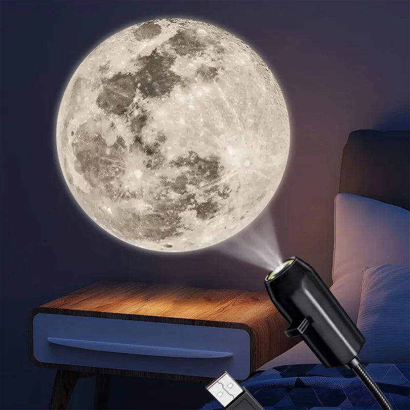 Skull Projection Lamp 1+3 Switchable Pattern Design Led Night Light Suitable for Room Wall Ceiling Decoration Halloween Gift