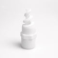 Huajue High Quality OEM/ODM 60 Degrees 3/8 Inch Plastic Spiral Nozzles Suitable for Industrial Cleaning and Dust Removal