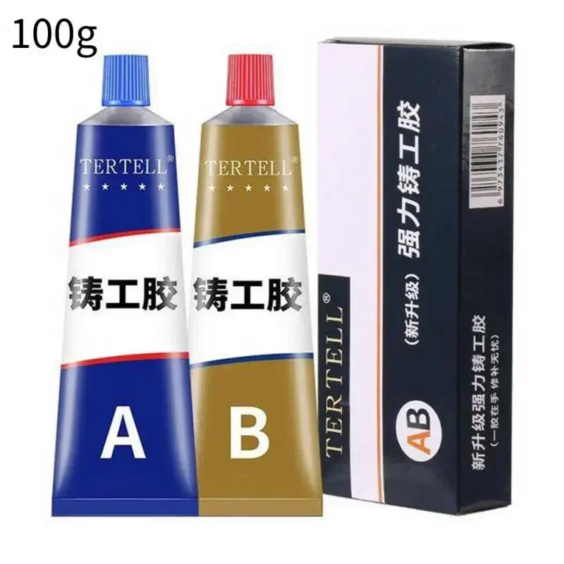 ZEXEF High Temperature Glue for Metal Welding Strength Repair Resistant Magic AB a Plastic Wood B Adhesive Purpose Bi Component