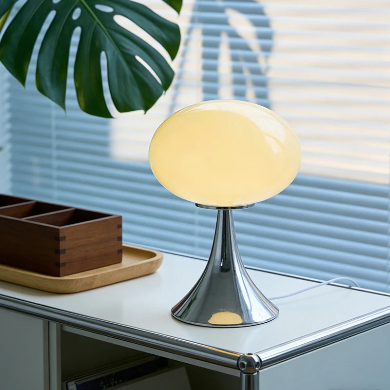 Murano Glass Donut Ins Table Lamp Nordic Minimalist Small Apartment Home Bedroom Bedside Light Luxury Ambient Decor Lamp