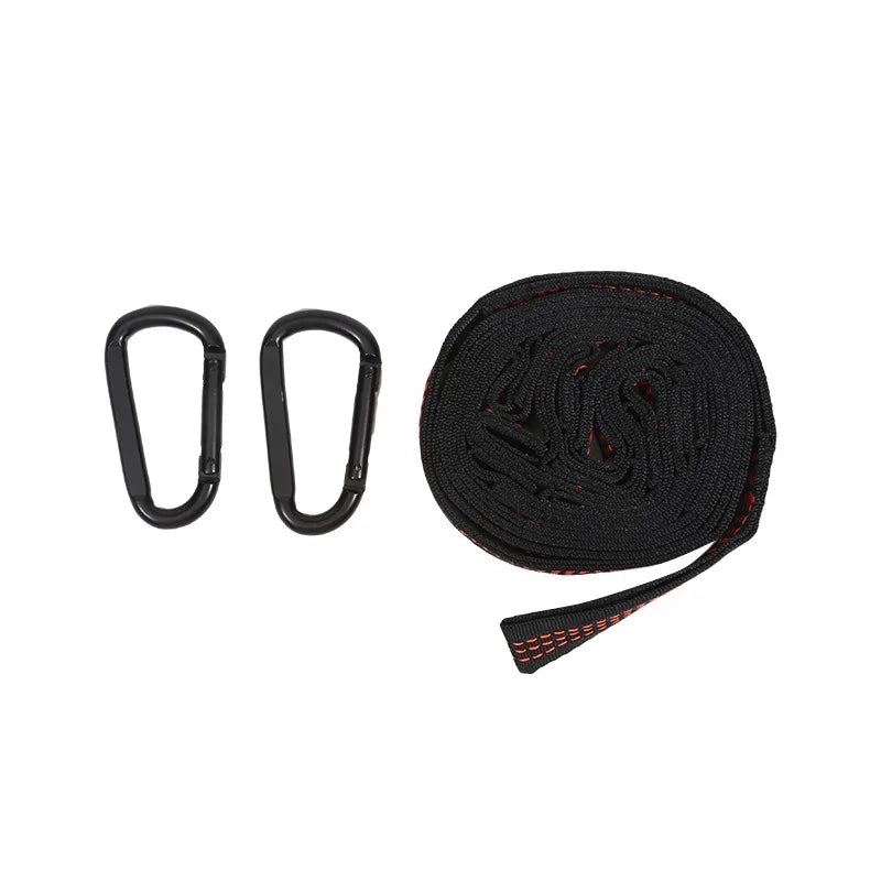 2Pcs High Bearing Capacity Hammock Straps 600lbs Breaking Strength Polyester Hammock Belt Rope 5 Ring Correias De Poliéster